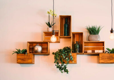 Crates Mounted On Wall